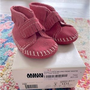 Minnetonka Velcro Front Bootie